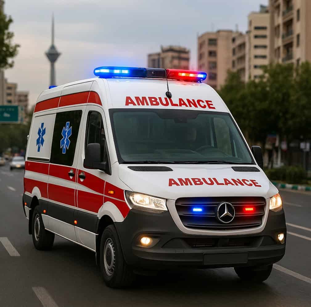 آمبولانس خصوصی در کرج و مناطق اطراف با تجهیزات کامل برای انتقال ایمن بیمار